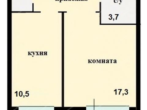 1-komnatnaya-ul-proletarskaya-d-5 фото