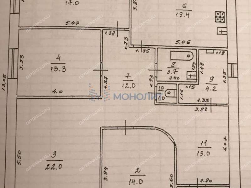 дом на Луговой улице рабочий посёлок Воротынец