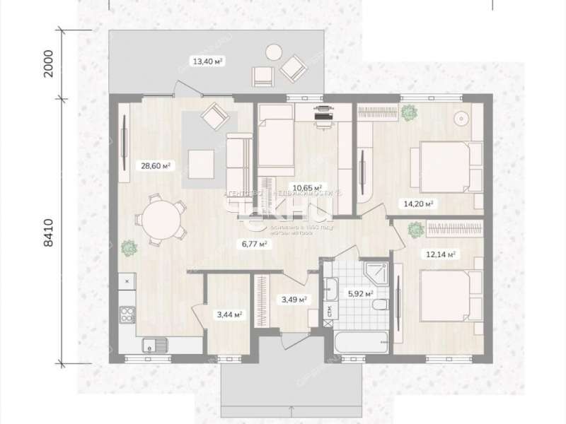 дом на Спортивная,9 КП Новая деревня Владыкино