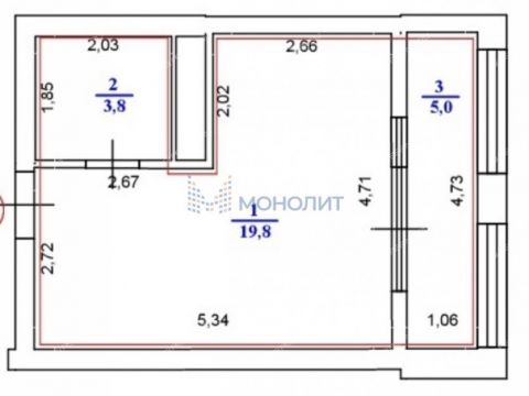 kvartira-studiya-ul-rodionova-d-31 фото