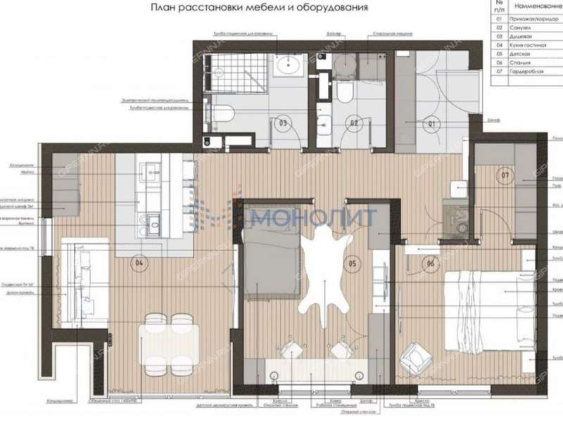 двухкомнатная квартира на улице Цветочная дом 12 к2