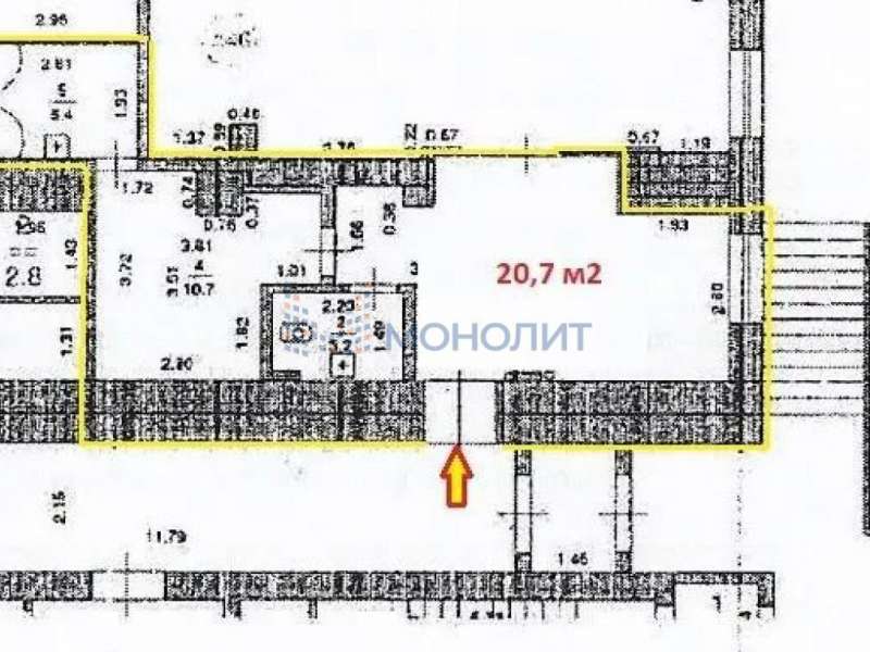 помещение под офис, торговую площадь на улице Сергея Акимова