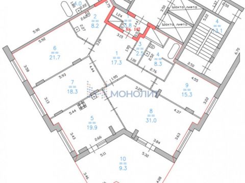1-komnatnaya-ul-vladimira-vysockogo-d-1 фото