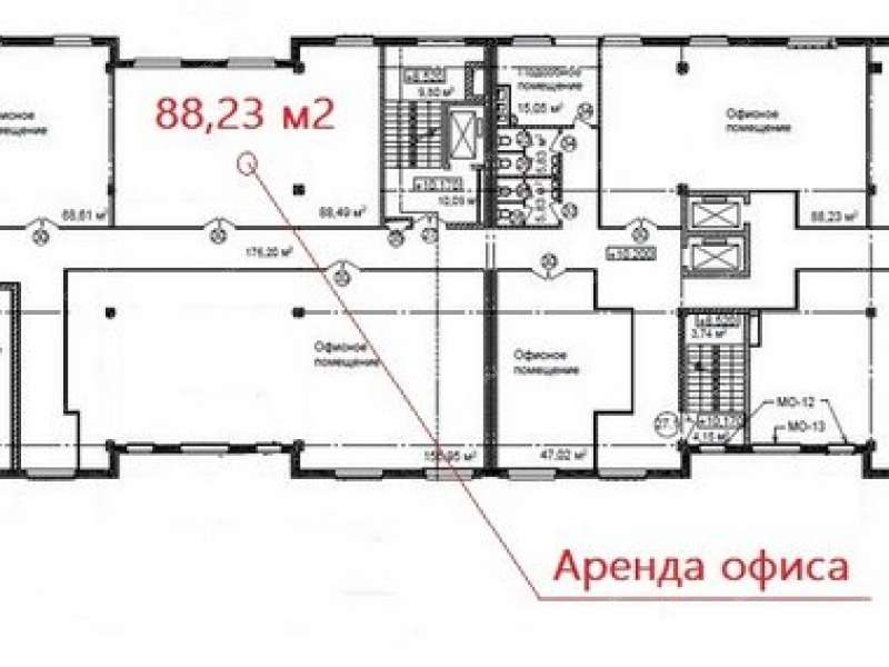 помещение под офис на улице Максима Горького