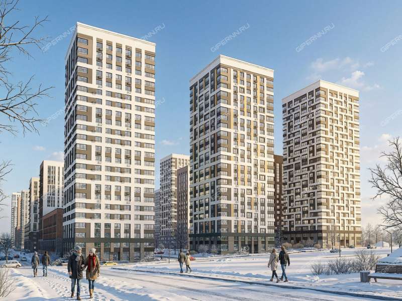 двухкомнатная квартира в ЖК Новое Ольгино, дом 1