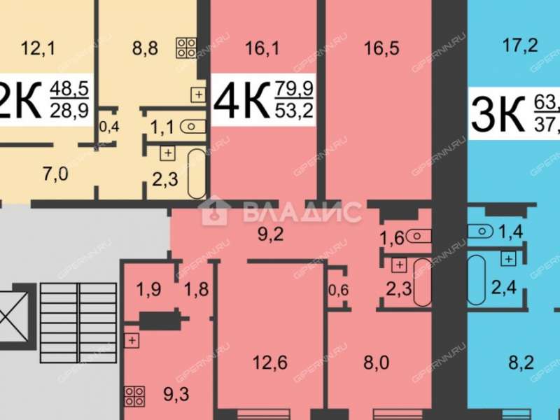 четырёхкомнатная квартира на Южном шоссе дом 2А