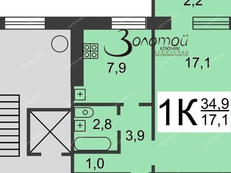 однокомнатная квартира на Днепропетровской улице дом 10