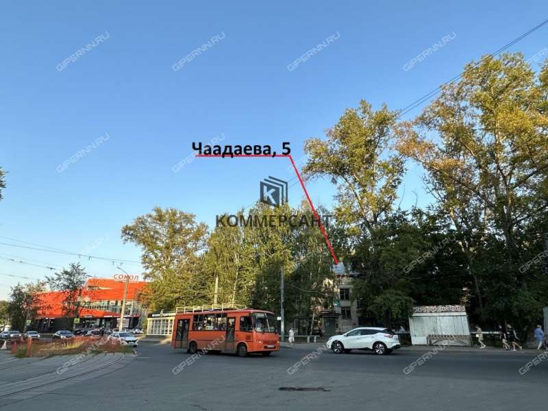 здание под офис, торговую площадь на улице Чаадаева