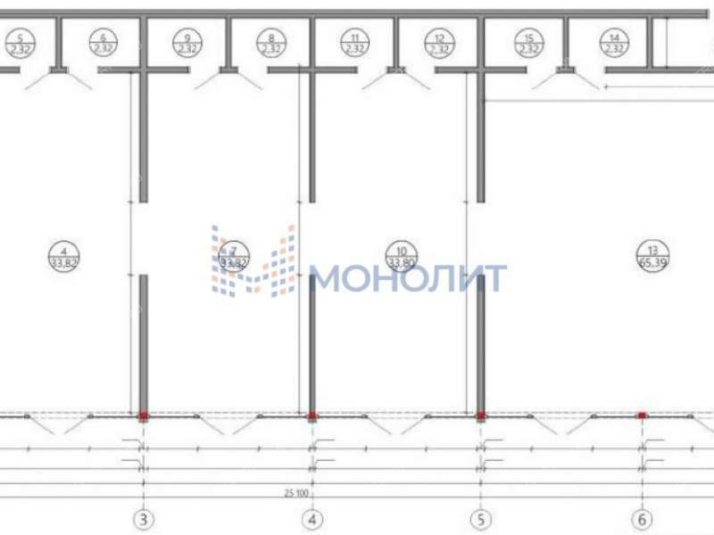 помещение под торговую площадь на Окской улице