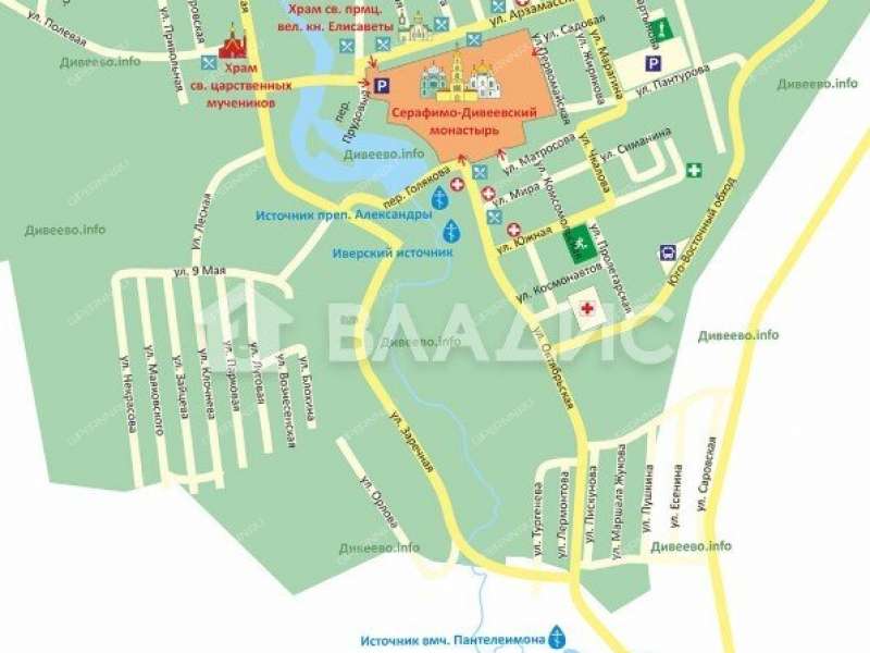 земельный участок 11,89 сотки улица Некрасова село Дивеево