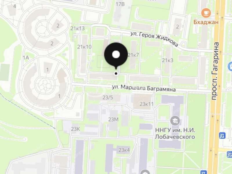двухкомнатная квартира на проспекте Гагарина дом 21 к9