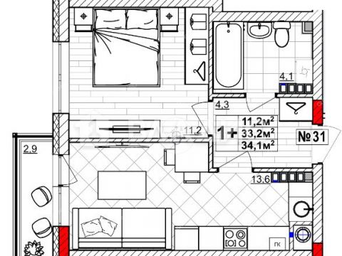 1-komnatnaya-ul-zelenhozovskaya-d-1n фото