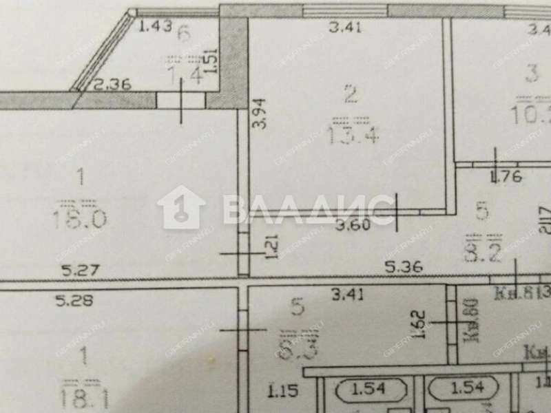 двухкомнатная квартира на Бурнаковской улице дом 91