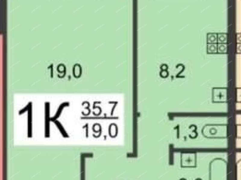 однокомнатная квартира на улице Родионова дом 180
