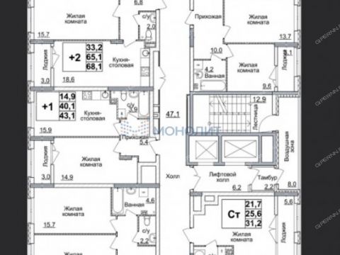 kvartira-studiya-ul-rodionova-d-31 фото