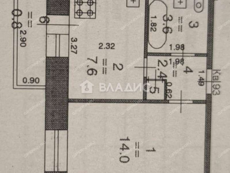 однокомнатная квартира на улице Александра Люкина дом 5